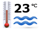 Teplota moře: 23 °C